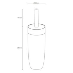 Sealskin Toiletborstel Met Houder Bloom Wit -Badkamer Winkel 123 3750