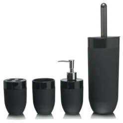 Sealskin Toiletborstelhouder Bloom Zwart -Badkamer Winkel 123 3770