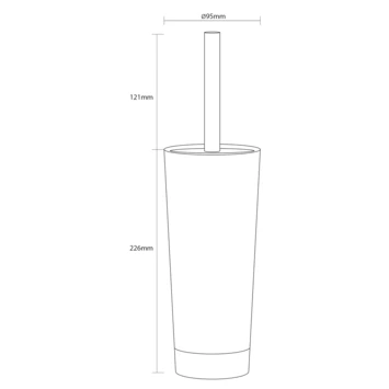 Sealskin Toiletborstelhouder Glossy Goud 6 Sealskin Toiletborstelhouder Glossy Goud - Afbeelding 6