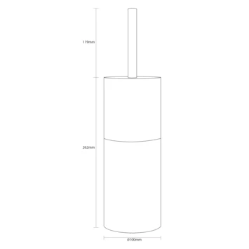 Sealskin Toiletborstelhouder Doppio Aqua 5 Sealskin Toiletborstelhouder Doppio Aqua - Afbeelding 5
