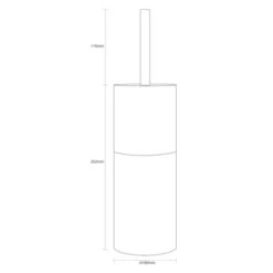 Sealskin Toiletborstelhouder Doppio Aqua 11 Sealskin Toiletborstelhouder Doppio Aqua -Badkamer Winkel 123 3786