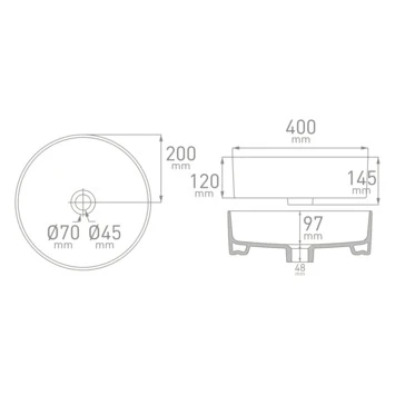 Van Marcke Waskom Phaedra Opbouw Mat Grijs Keramiek 40x40x14.5 Cm 2 Van Marcke Waskom Phaedra Opbouw Mat Grijs Keramiek 40x40x14.5 Cm - Afbeelding 2