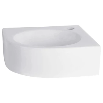 Differnz Cleo Hoekfontein Wit 30X30X10 Cm 2 Differnz Cleo Hoekfontein Wit 30X30X10 Cm - Afbeelding 2