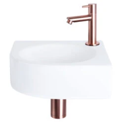 Differnz Cleo Hoekfontein Wit 30X30X10 Cm 9 Differnz Cleo Hoekfontein Wit 30X30X10 Cm -Badkamer Winkel 123 3941