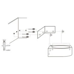 Differnz Cleo Hoekfontein Wit 30X30X10 Cm 11 Differnz Cleo Hoekfontein Wit 30X30X10 Cm -Badkamer Winkel 123 3943