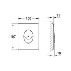 Grohe Bedieningsplaat Start Zwart Mat Voor Solido 7 Grohe Bedieningsplaat Start Zwart Mat Voor Solido -Badkamer Winkel 123 4009