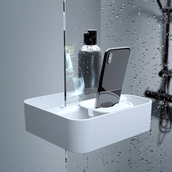 Tiger Douchemand Voor Douchewand 2-store Wit 8 Tiger Douchemand Voor Douchewand 2-store Wit - Afbeelding 8