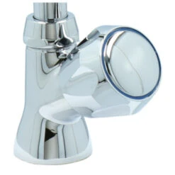 Handson Fonteinkraan Thomas C-uitloop Met Draaiknop Chroom -Badkamer Winkel 123 4044