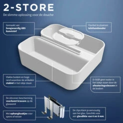 Tiger Douchemand Voor Douchewand 2-store Wit 18 Tiger Douchemand Voor Douchewand 2-store Wit -Badkamer Winkel 123 405