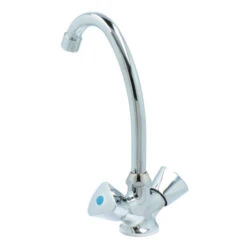 OK Keukenkraan 2-knops Chroom -Badkamer Winkel 123 4167