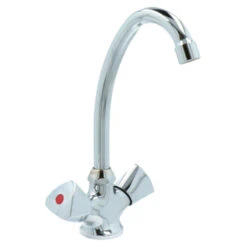 OK Keukenkraan 2-knops Chroom -Badkamer Winkel 123 4171