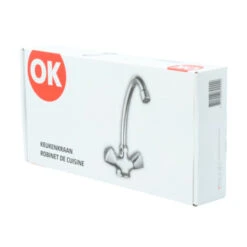 OK Keukenkraan 2-knops Chroom -Badkamer Winkel 123 4174