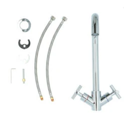 Aqualino Keukenkraan Ceronda 2-knops Chroom -Badkamer Winkel 123 4224