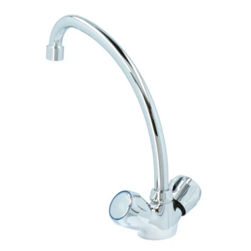 Handson Keukenkraan Thomas 2-knops Chroom Met Uitloop 235mm 3 Handson Keukenkraan Thomas 2-knops Chroom Met Uitloop 235mm - Afbeelding 3