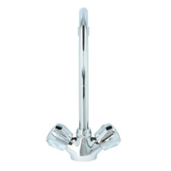 Handson Keukenkraan Thomas 2-knops Chroom Met Uitloop 235mm 16 Handson Keukenkraan Thomas 2-knops Chroom Met Uitloop 235mm -Badkamer Winkel 123 4246