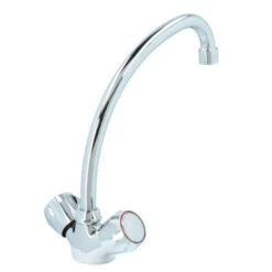 Handson Keukenkraan Thomas 2-knops Chroom Met Uitloop 235mm 17 Handson Keukenkraan Thomas 2-knops Chroom Met Uitloop 235mm -Badkamer Winkel 123 4247