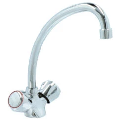 Handson Keukenkraan Thomas 2-knops Chroom Met Uitloop 235mm 19 Handson Keukenkraan Thomas 2-knops Chroom Met Uitloop 235mm -Badkamer Winkel 123 4249