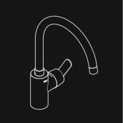 GROHE Keukenkraan Get Met Hendel En Hoge Uitloop Chroom 9 GROHE Keukenkraan Get Met Hendel En Hoge Uitloop Chroom -Badkamer Winkel 123 4262