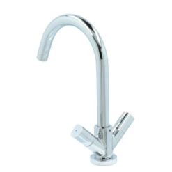 Aqualino Keukenkraan Fortore 2-knops Chroom -Badkamer Winkel 123 4357