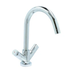 Aqualino Keukenkraan Fortore 2-knops Chroom -Badkamer Winkel 123 4361