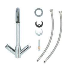 Aqualino Keukenkraan Fortore 2-knops Chroom -Badkamer Winkel 123 4363