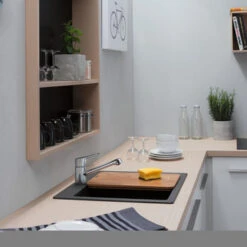 Hansgrohe Keukenkraan Focus M43 Met Hendel Chroom 100 5 Hansgrohe Keukenkraan Focus M43 Met Hendel Chroom 100 -Badkamer Winkel 123 4385