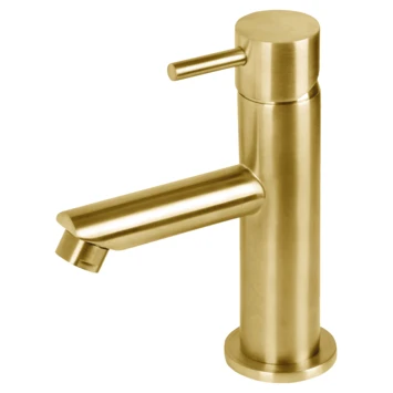 Differnz Wastafelkraan Met Hendel Goud 1 Differnz Wastafelkraan Met Hendel Goud