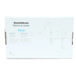 Atlantic Wastafelkraan Micah Met Hendel Chroom 25 Atlantic Wastafelkraan Micah Met Hendel Chroom -Badkamer Winkel 123 4410