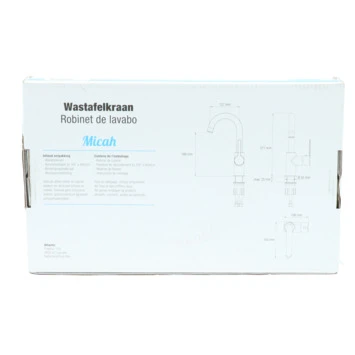 Atlantic Wastafelkraan Micah Met Hendel Chroom 13 Atlantic Wastafelkraan Micah Met Hendel Chroom - Afbeelding 13