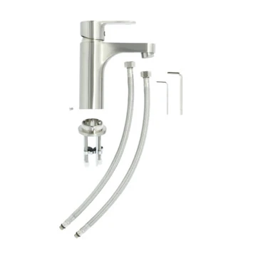 Atlantic Wastafelkraan Parker Met Hendel RVS 11 Atlantic Wastafelkraan Parker Met Hendel RVS - Afbeelding 11