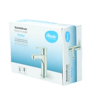 Atlantic Wastafelkraan Parker Met Hendel RVS 12 Atlantic Wastafelkraan Parker Met Hendel RVS - Afbeelding 12