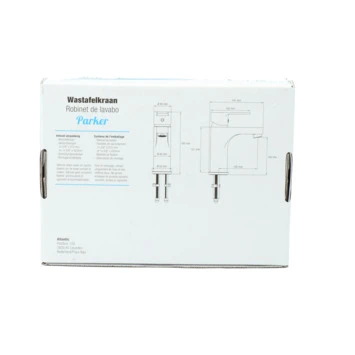 Atlantic Wastafelkraan Parker Met Hendel RVS 13 Atlantic Wastafelkraan Parker Met Hendel RVS - Afbeelding 13