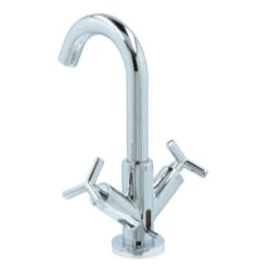 Absolut Wastafelkraan Post 2-knops Chroom -Badkamer Winkel 123 4465