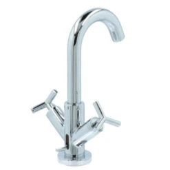 Absolut Wastafelkraan Post 2-knops Chroom -Badkamer Winkel 123 4467