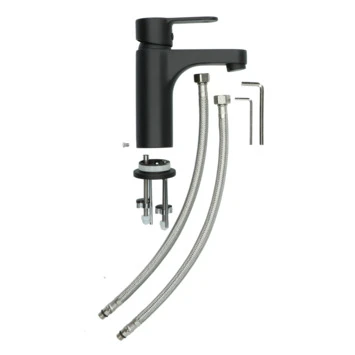 Atlantic Wastafelkraan Parker Met Hendel Zwart 11 Atlantic Wastafelkraan Parker Met Hendel Zwart - Afbeelding 11