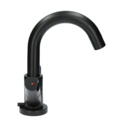Aqualino Wastafelkraan Fortore 2-knops Met Waste Zwart -Badkamer Winkel 123 4516