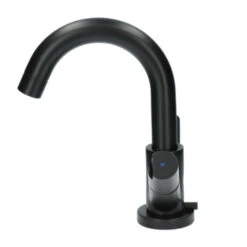 Aqualino Wastafelkraan Fortore 2-knops Met Waste Zwart -Badkamer Winkel 123 4526