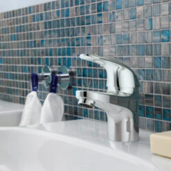 GROHE Wastafelkraan Swift S-size Met Hendel En Waste Chroom 7 GROHE Wastafelkraan Swift S-size Met Hendel En Waste Chroom -Badkamer Winkel 123 4529