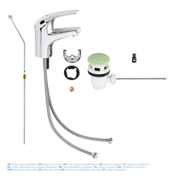 GROHE Wastafelkraan Swift S-size Met Hendel En Waste Chroom 4 GROHE Wastafelkraan Swift S-size Met Hendel En Waste Chroom - Afbeelding 4