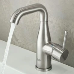 GROHE Wastafelkraan Essence M-size Met Hendel En Waste Supersteel 6 GROHE Wastafelkraan Essence M-size Met Hendel En Waste Supersteel -Badkamer Winkel 123 4537