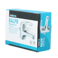 Handson Wastafelkraan Ralph Met Waste Chroom -Badkamer Winkel 123 4554