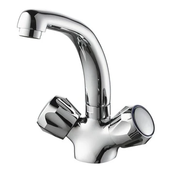 Handson Wastafelkraan Thomas 2-knops Chroom 1 Handson Wastafelkraan Thomas 2-knops Chroom