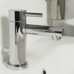 Tiger Wastafelkraan Boston Met Hendel En Waste Chroom -Badkamer Winkel 123 4654