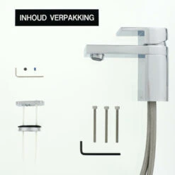 Tiger Wastafelkraan Items Met Hendel Chroom -Badkamer Winkel 123 4665