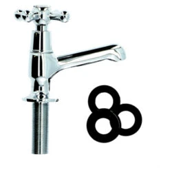 Handson Fonteinkraan Louise Met Draaiknop Chroom -Badkamer Winkel 123 4704