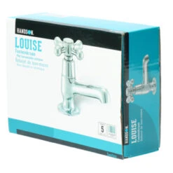 Handson Fonteinkraan Louise Met Draaiknop Chroom -Badkamer Winkel 123 4705