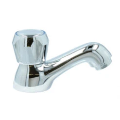 Handson Fonteinkraan Thomas Lage Uitloop Met Draaiknop Chroom -Badkamer Winkel 123 4714