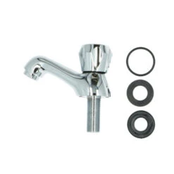 Handson Fonteinkraan Thomas Lage Uitloop Met Draaiknop Chroom -Badkamer Winkel 123 4717