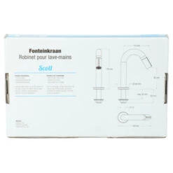 Atlantic Fonteinkraan Scott Met Draaiknop Chroom 21 Atlantic Fonteinkraan Scott Met Draaiknop Chroom -Badkamer Winkel 123 4746