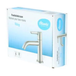 Atlantic Fonteinkraan Riley Met Hendel RVS -Badkamer Winkel 123 4760